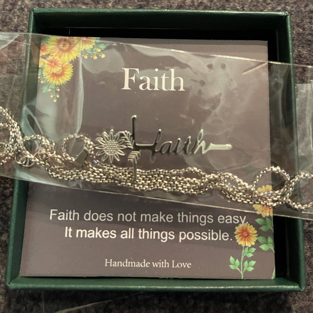 Stainless Steel Faith Necklace